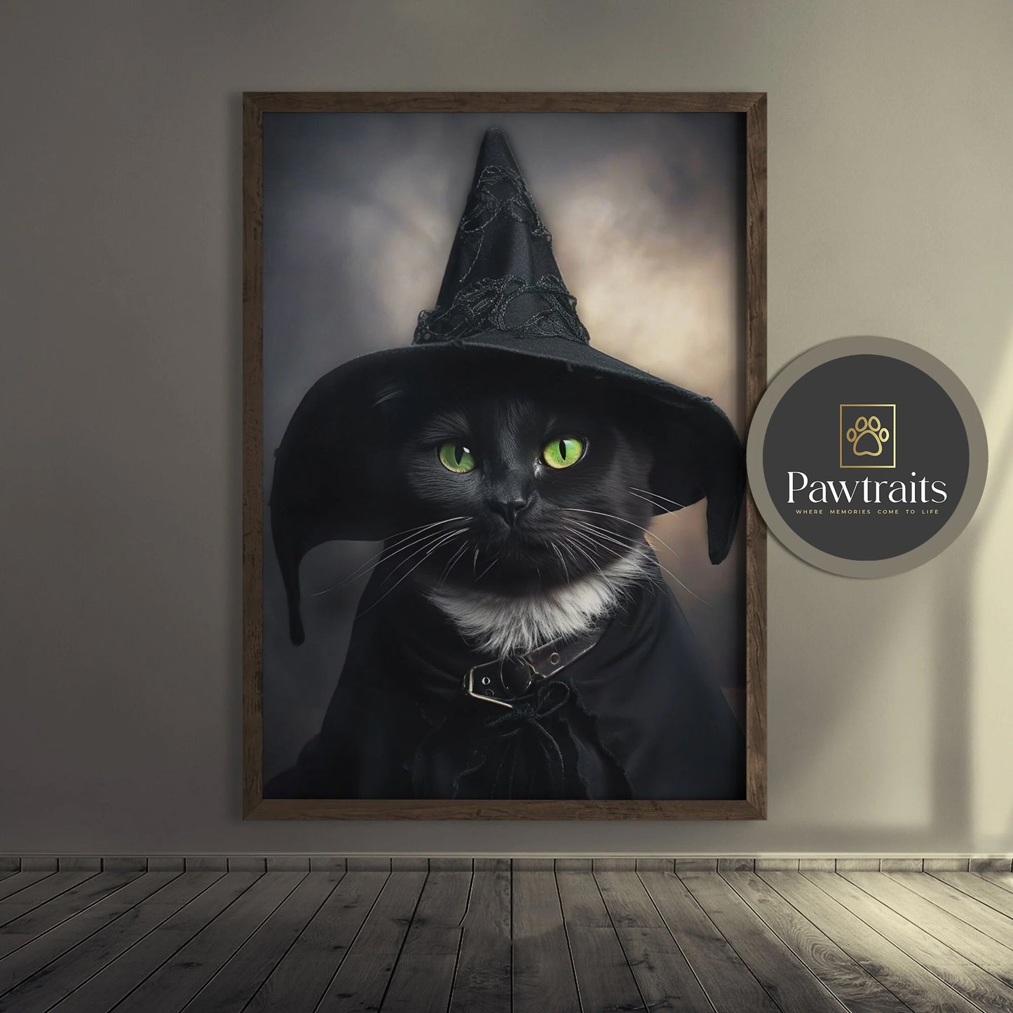 Witchy Paws - Персонализиран портрет на канвас