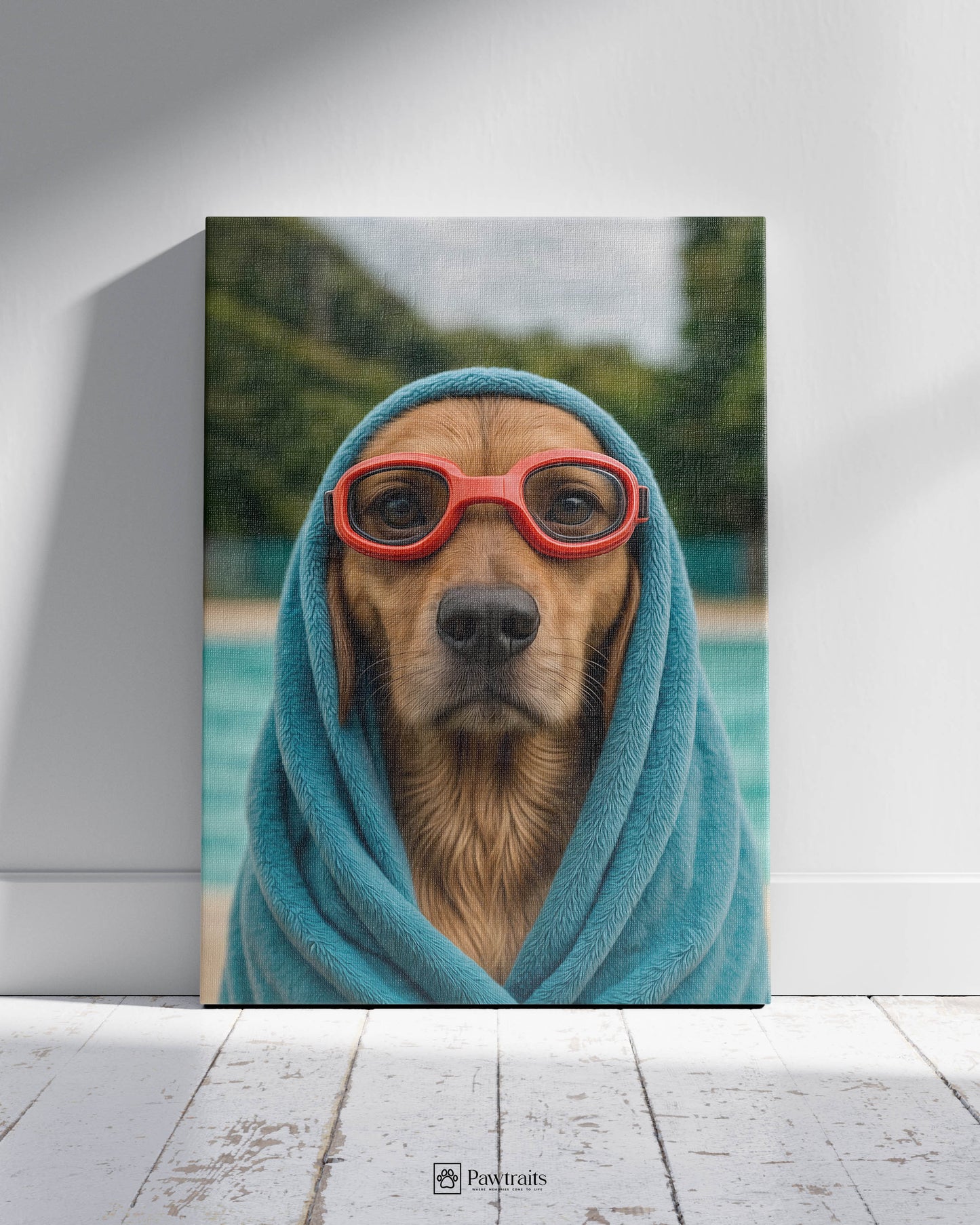 Poolside Mood - Персонализиран портрет на канвас