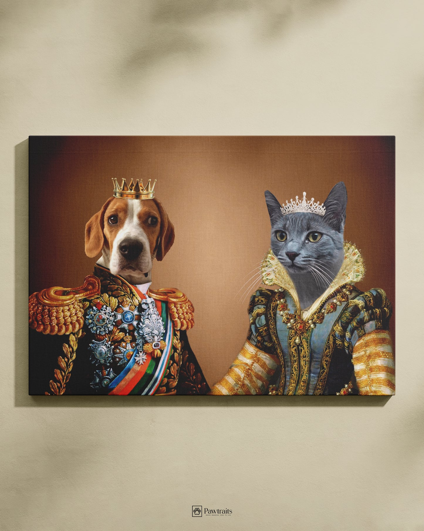 General & Queen - Персонализиран портрет за миленици
