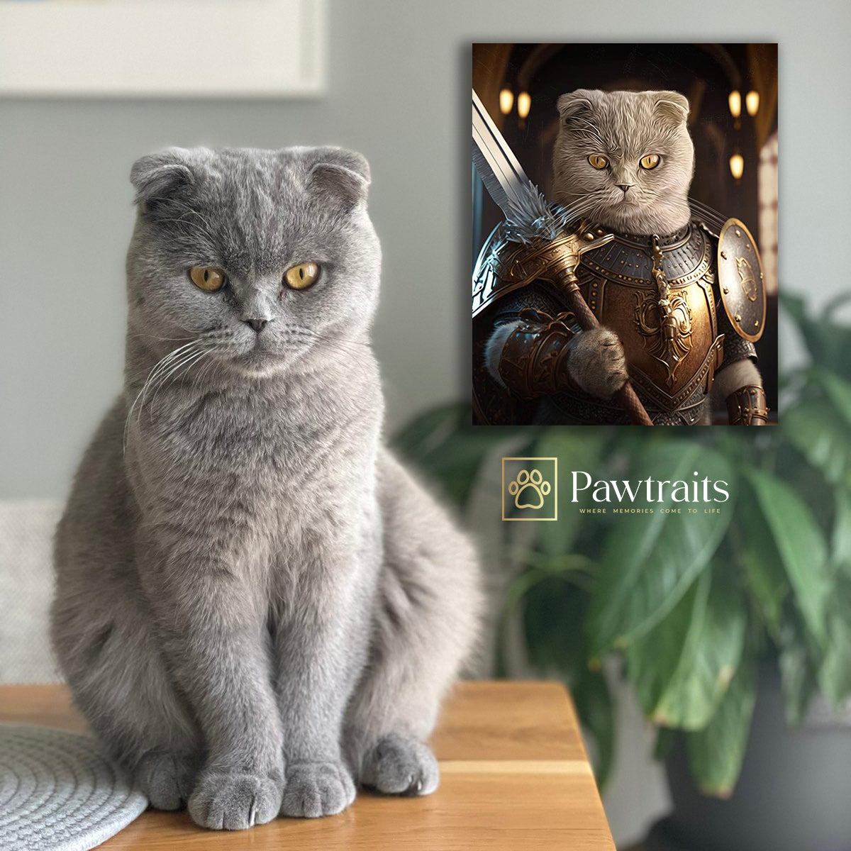 Majestic Guardian - Персонализиран портрет на канвас