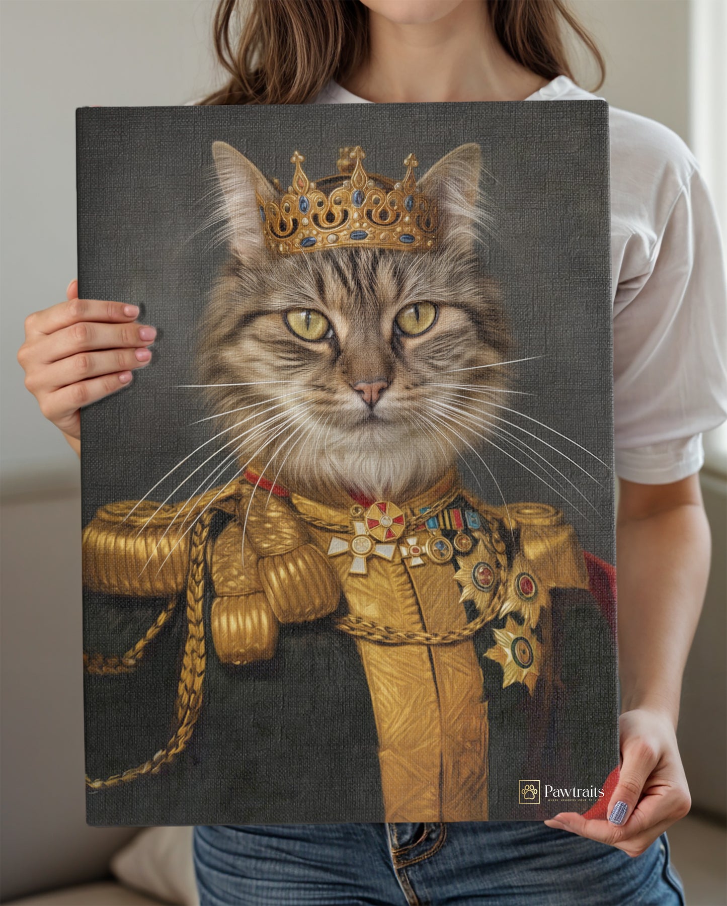 Royal Protector - Персонализиран портрет на канвас