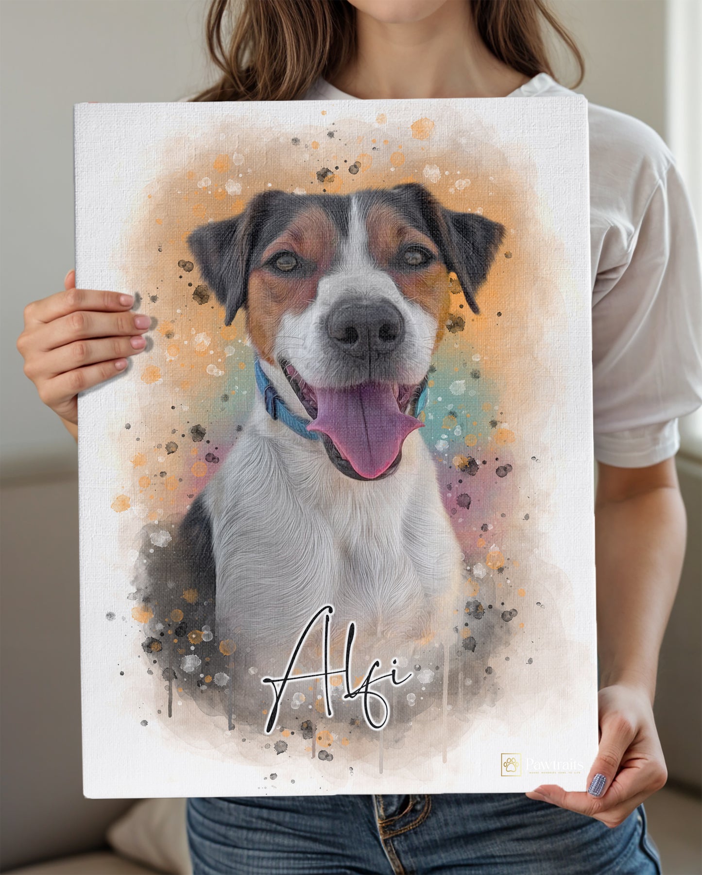 Watercolor - Персонализиран портрет на канвас
