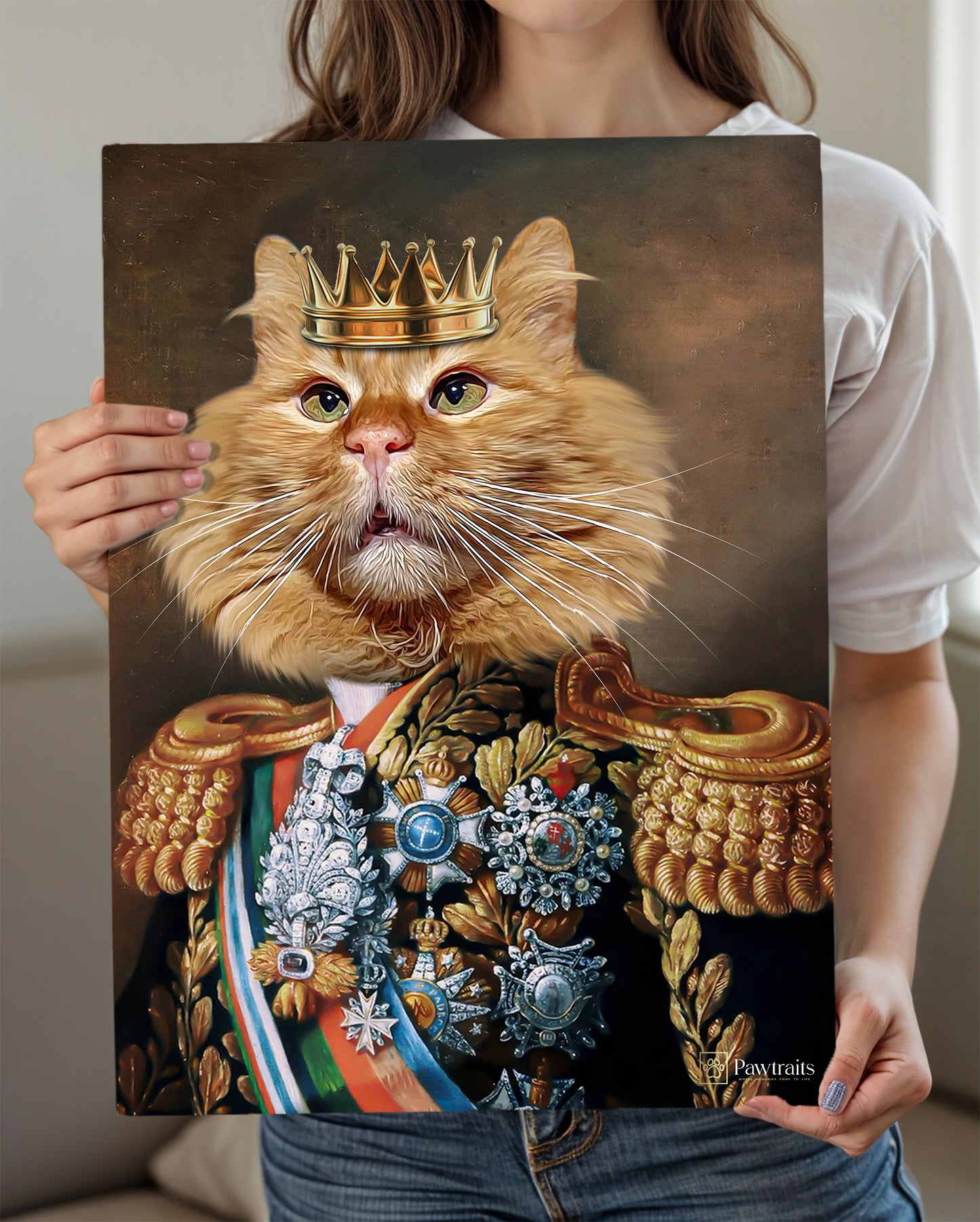 The Noble Commander - Персонализиран портрет на канвас