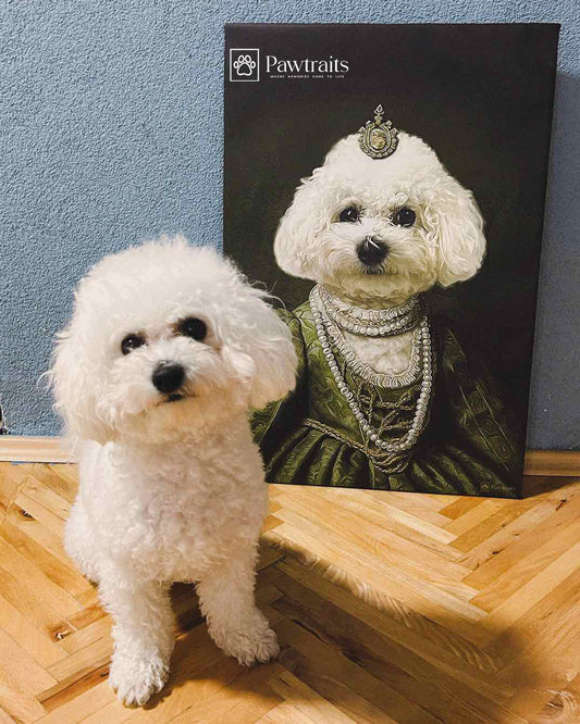 The Green Pearl Princess - Персонализиран портрет на канвас